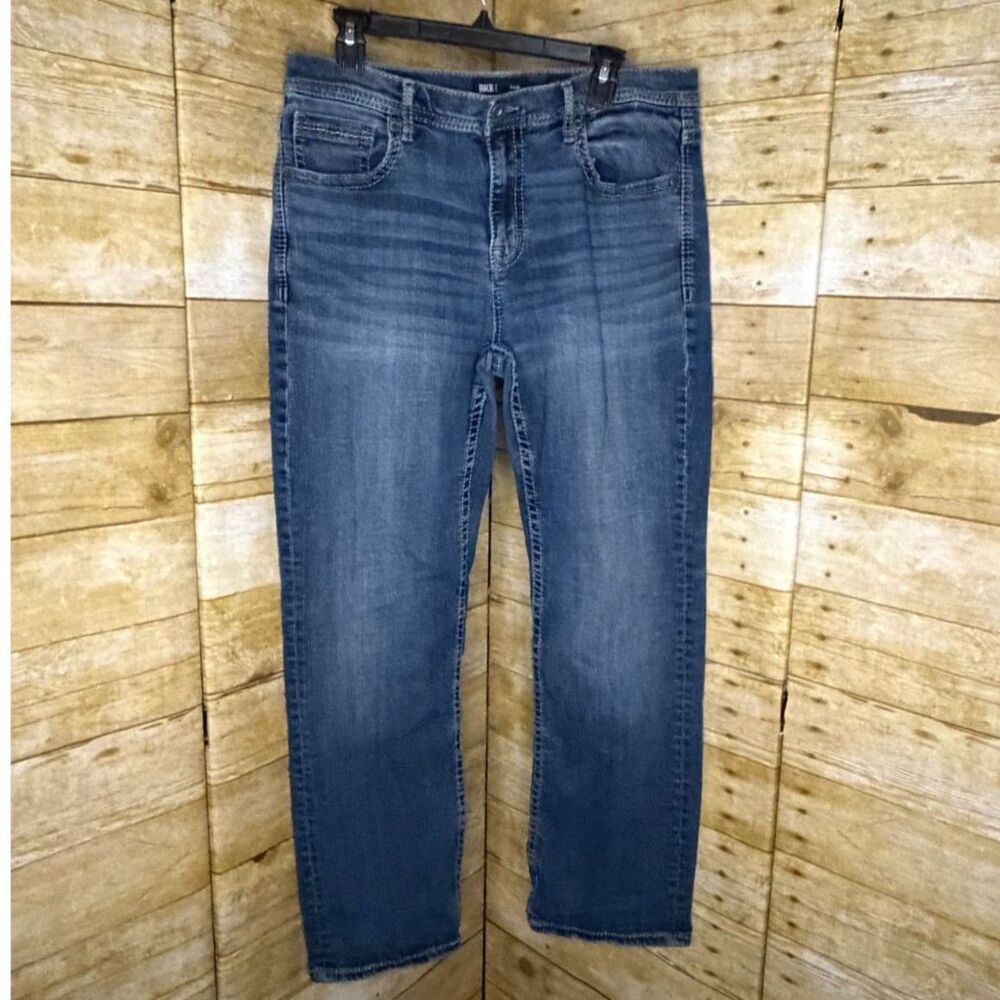 BKE TAYLER STRAIGHT LEG CASUAL CLASSIC WORK WEAR EVERYDAY WEAR DENIM JEANS